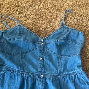 Express Jean/chambray mini dress